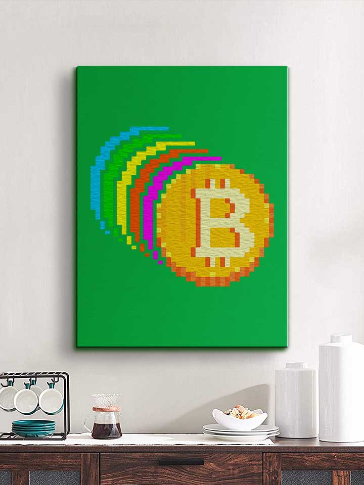 8-bit-bitcoin-rainbow-leinwand gruen 2