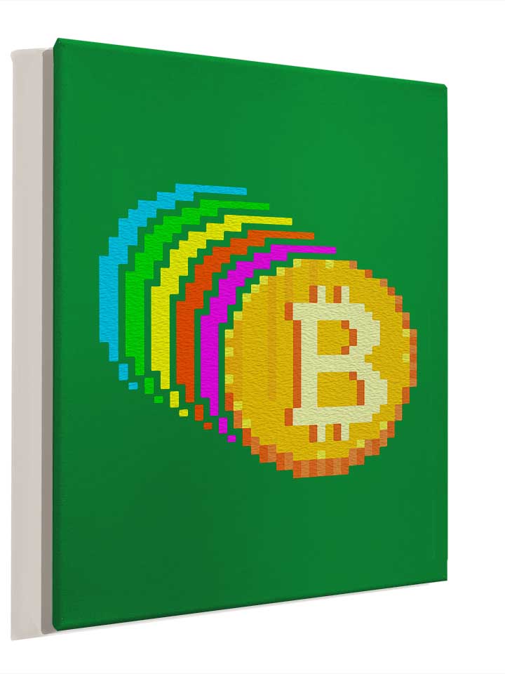 8-bit-bitcoin-rainbow-leinwand gruen 4