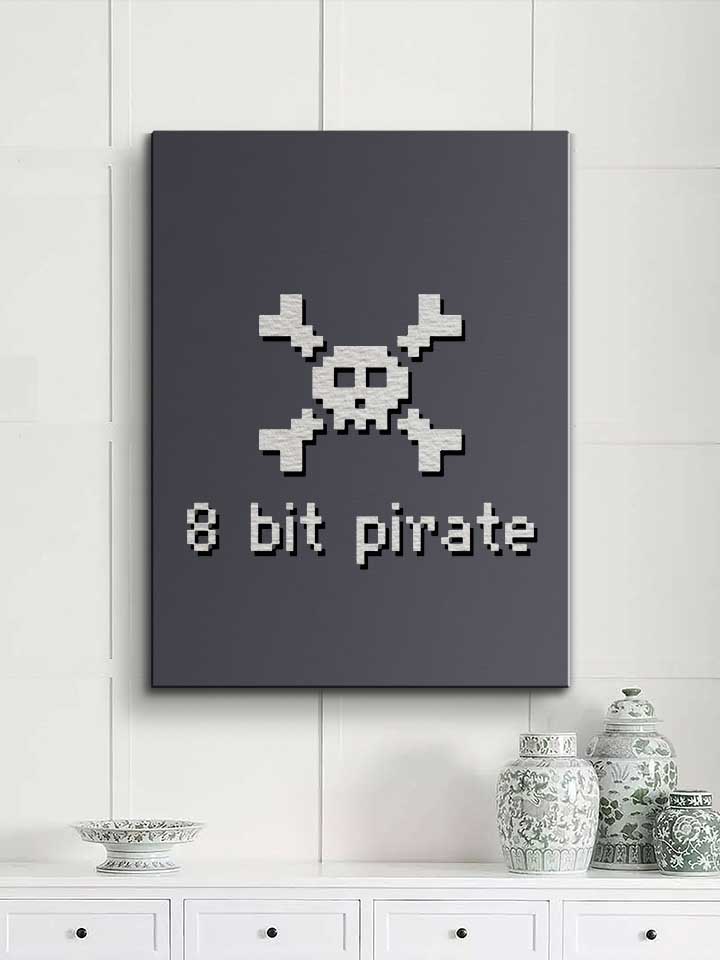 8-bit-pirate-leinwand dunkelgrau 2