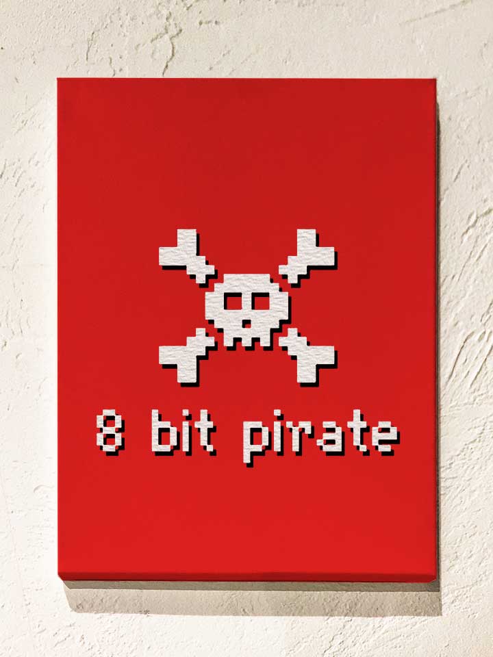 8-bit-pirate-leinwand rot 1