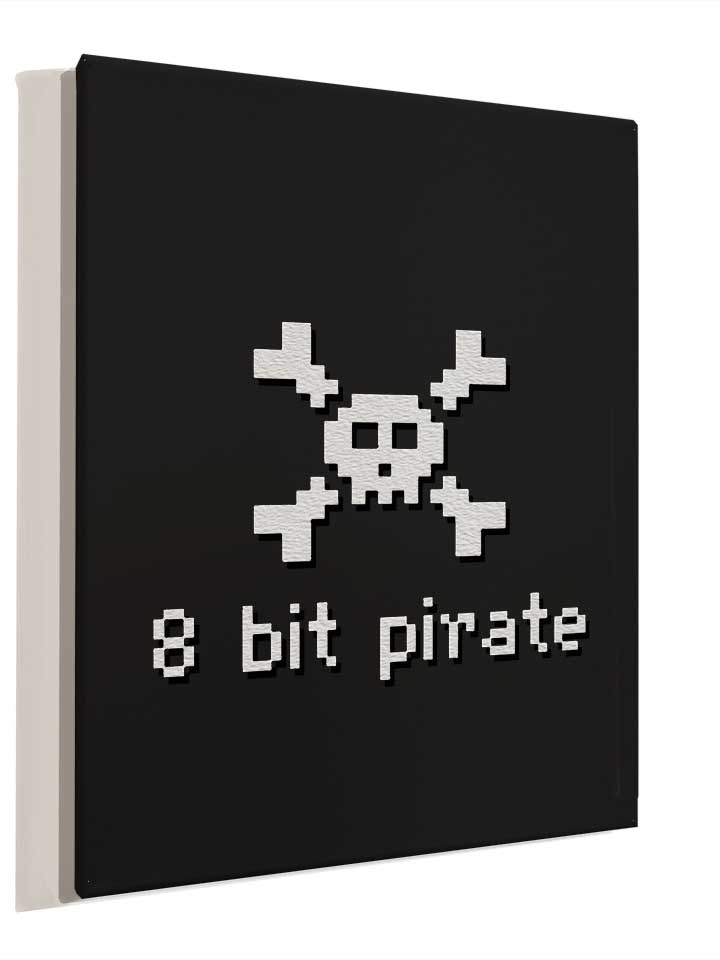 8-bit-pirate-leinwand schwarz 4