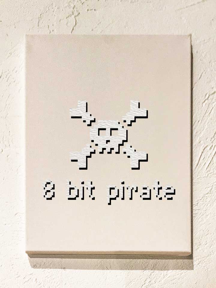 8-bit-pirate-leinwand weiss 1