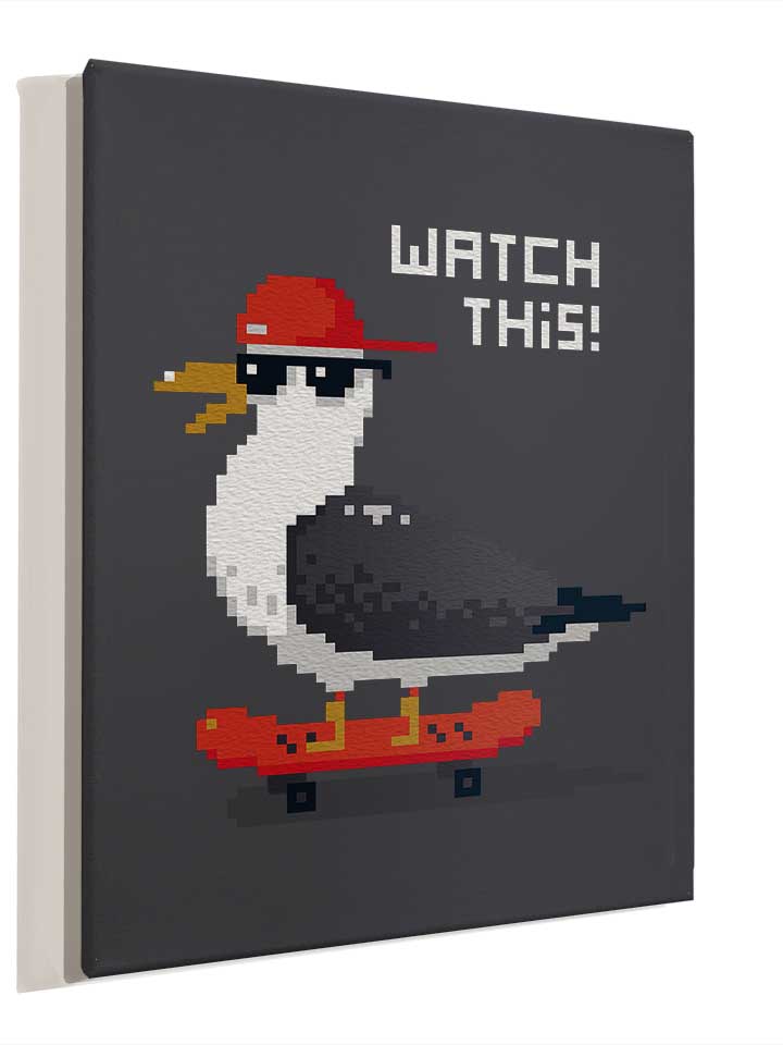 8-bit-skateboard-seagull-leinwand dunkelgrau 4