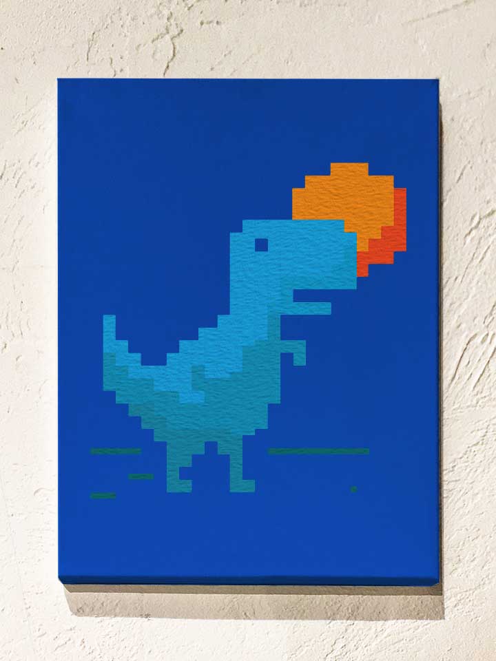 8-bitt-rex-and-sun-pixel-leinwand royal 1