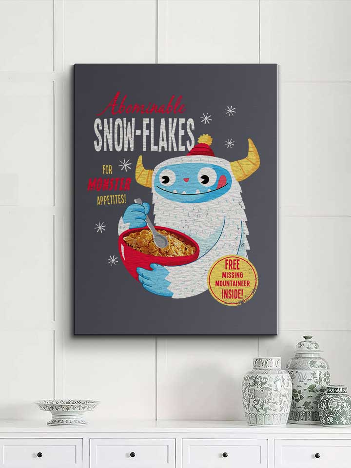 abominable-snow-flakes-leinwand dunkelgrau 2