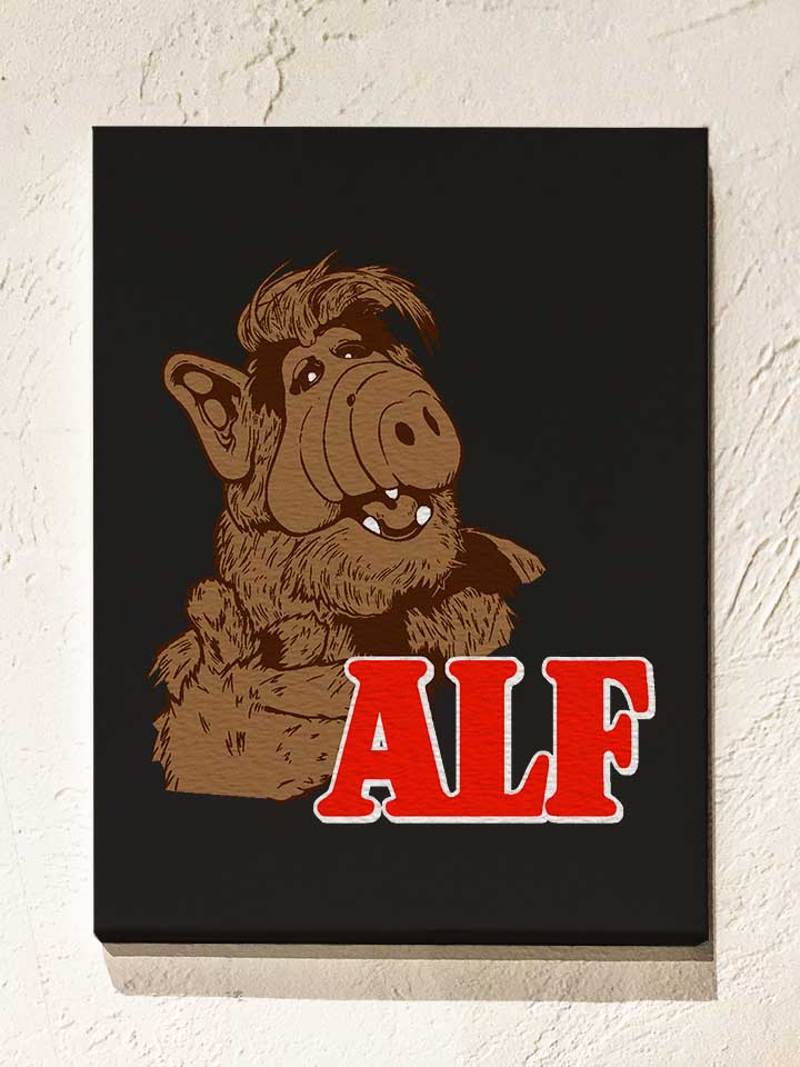 Alf Leinwand schwarz 30x40 cm