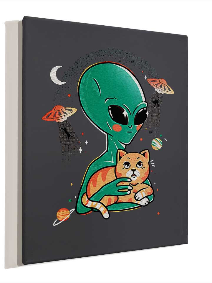 alien-cat-lover-leinwand dunkelgrau 4