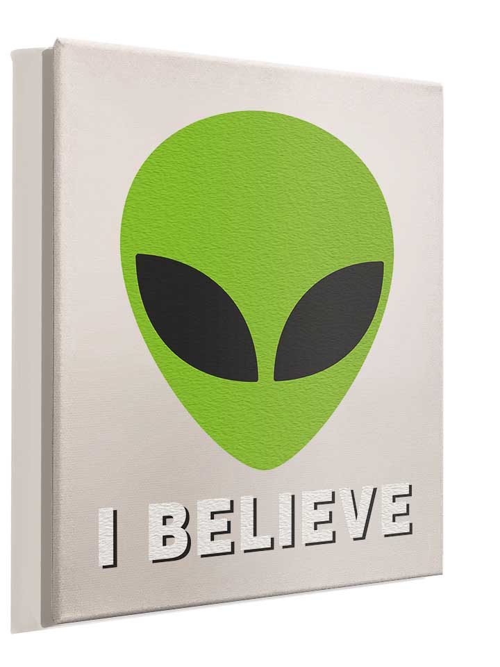 alien-i-believe-leinwand weiss 4