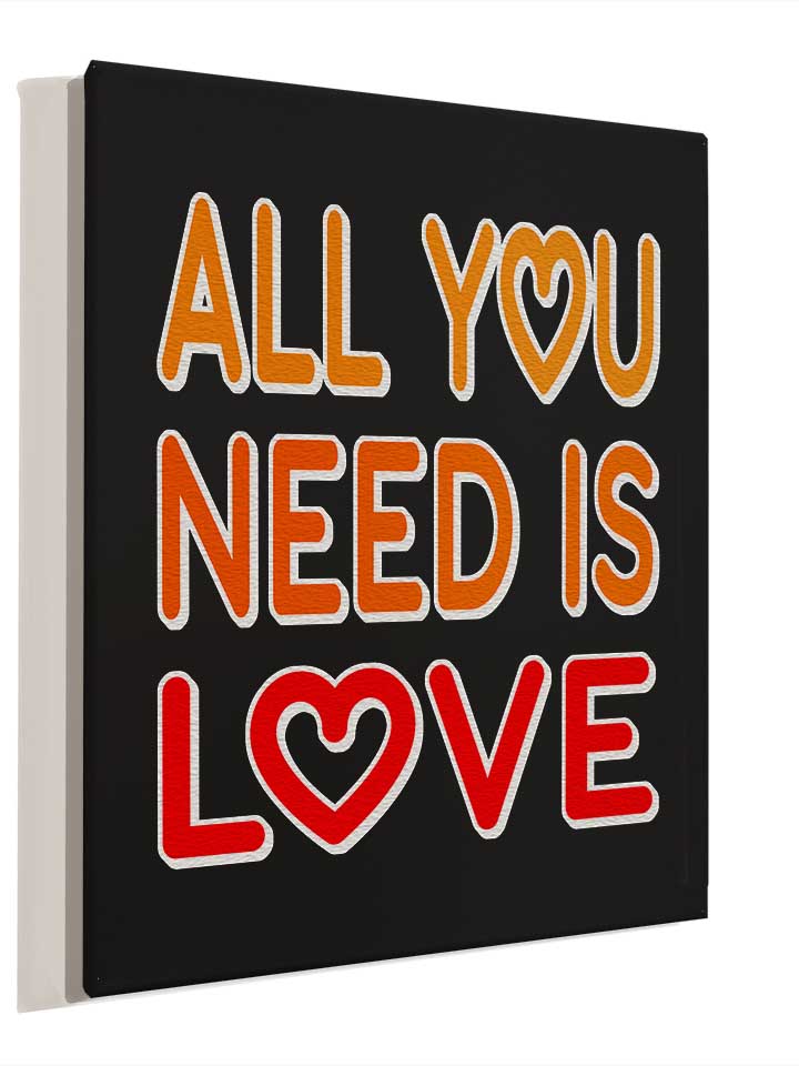 all-you-need-is-love-leinwand schwarz 4