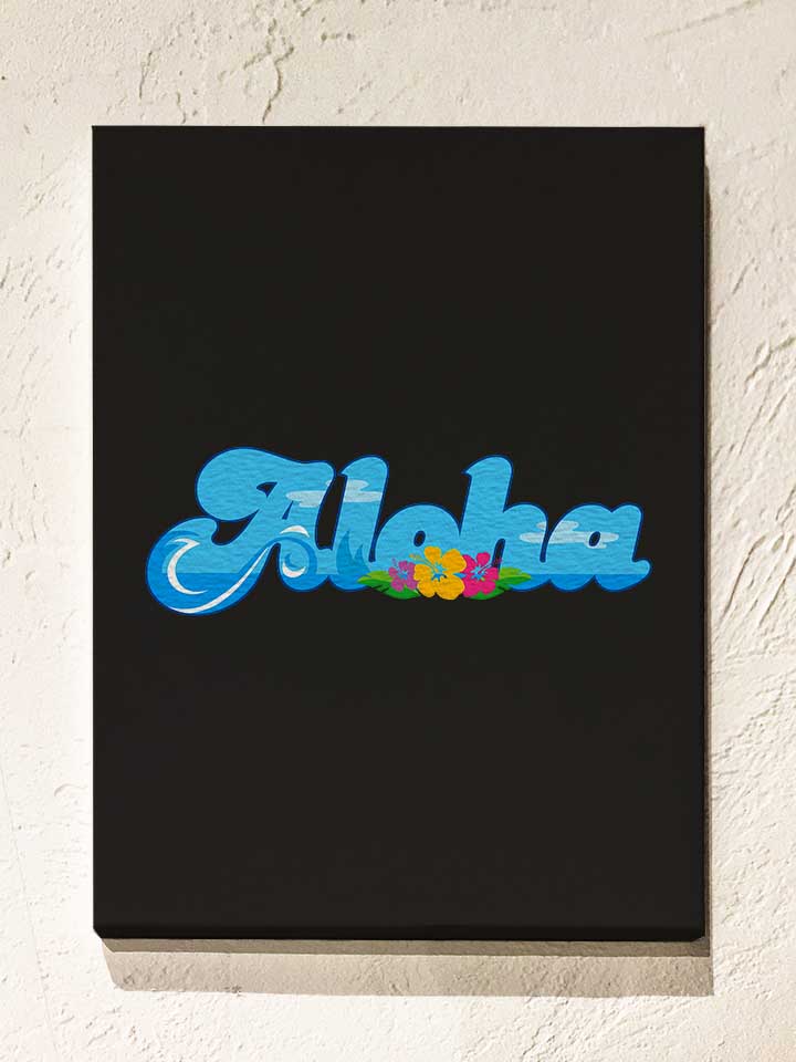 aloha-bubble-logo-leinwand schwarz 1