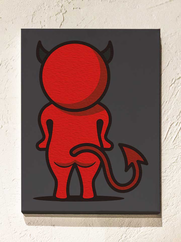 Ass Of The Devil Leinwand dunkelgrau 30x40 cm