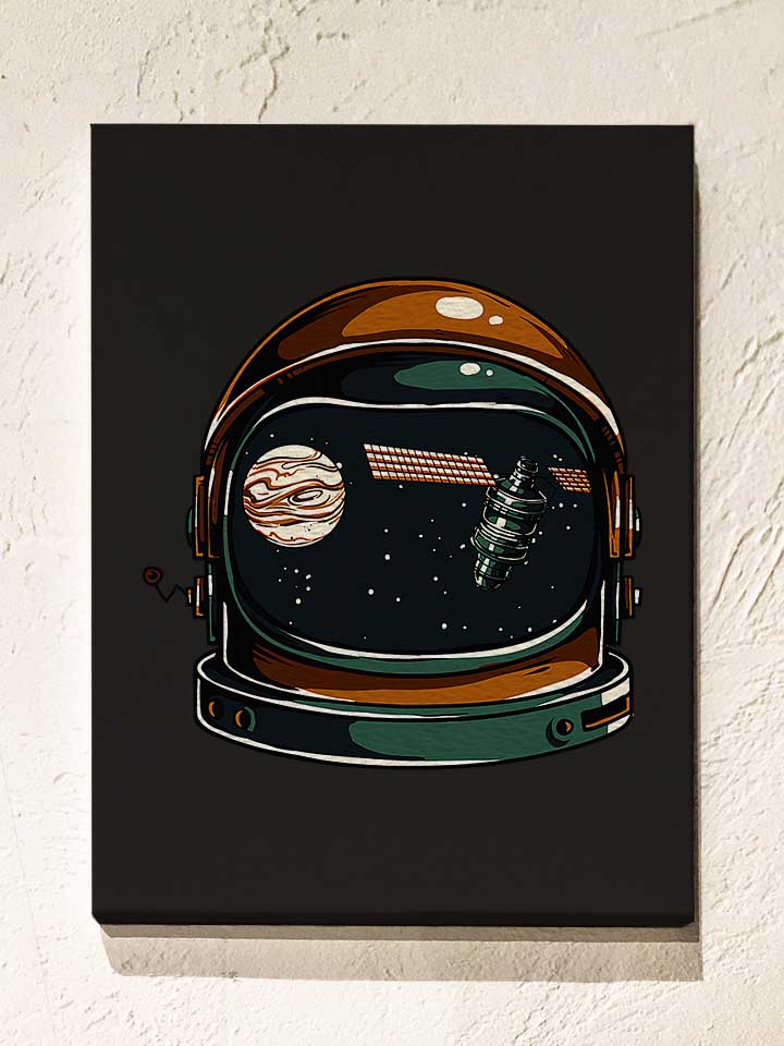 Astronaut 02 Leinwand schwarz 30x40 cm
