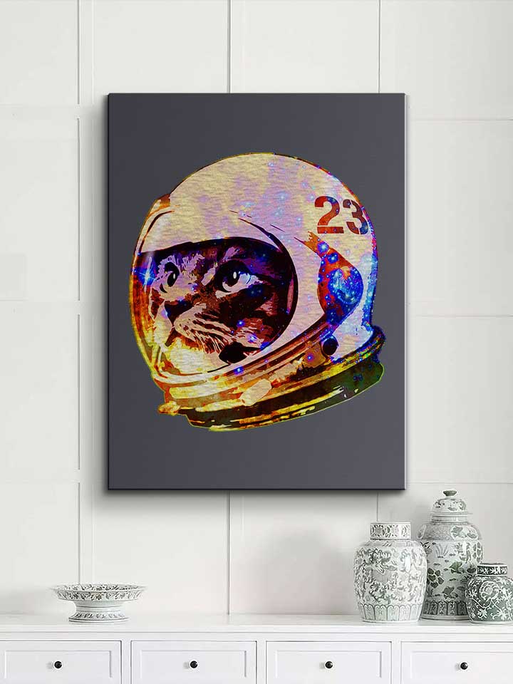 astronaut-space-cat-02-leinwand dunkelgrau 2