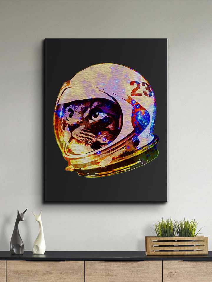 astronaut-space-cat-02-leinwand schwarz 2