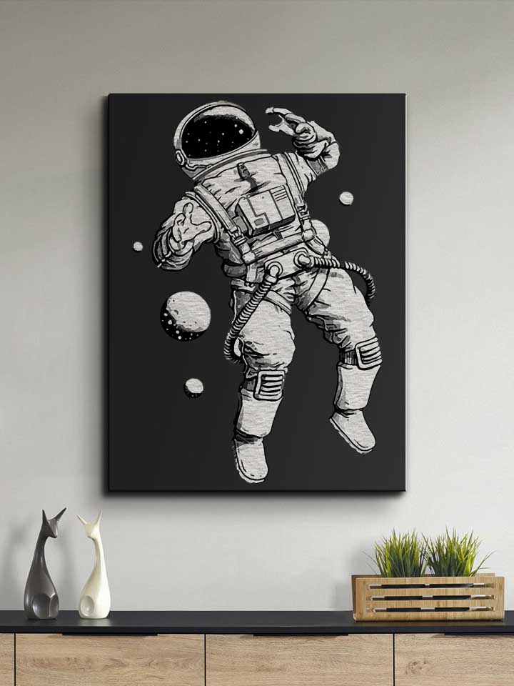 astronaut-leinwand schwarz 2