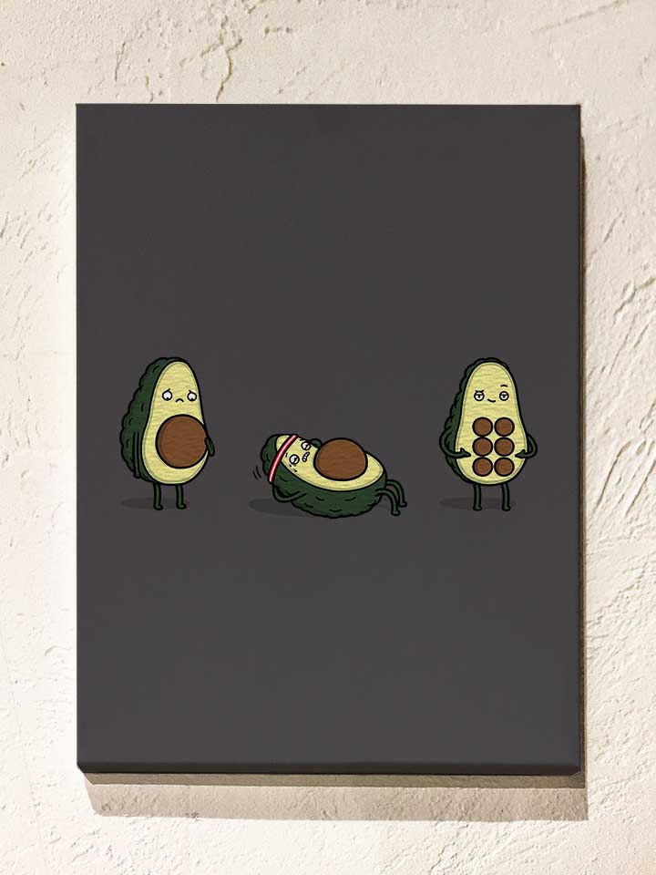avocado-sixpack-leinwand dunkelgrau 1