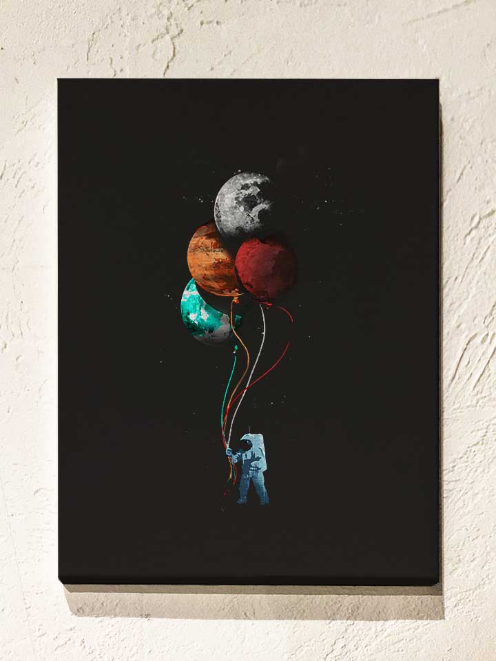 balllon-astronaut-leinwand schwarz 1
