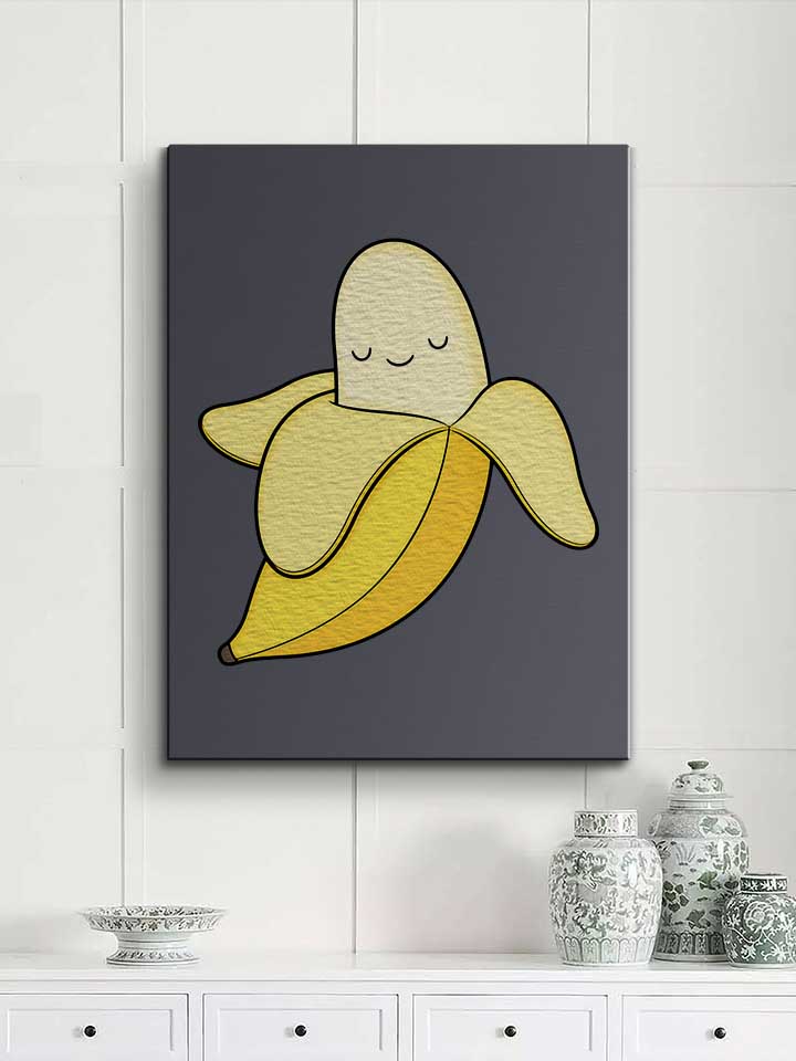 banana-02-leinwand dunkelgrau 2