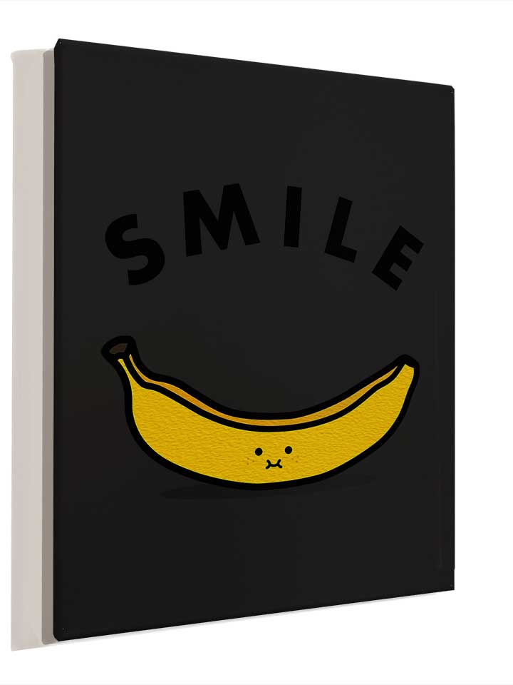 banana-smile-leinwand schwarz 4