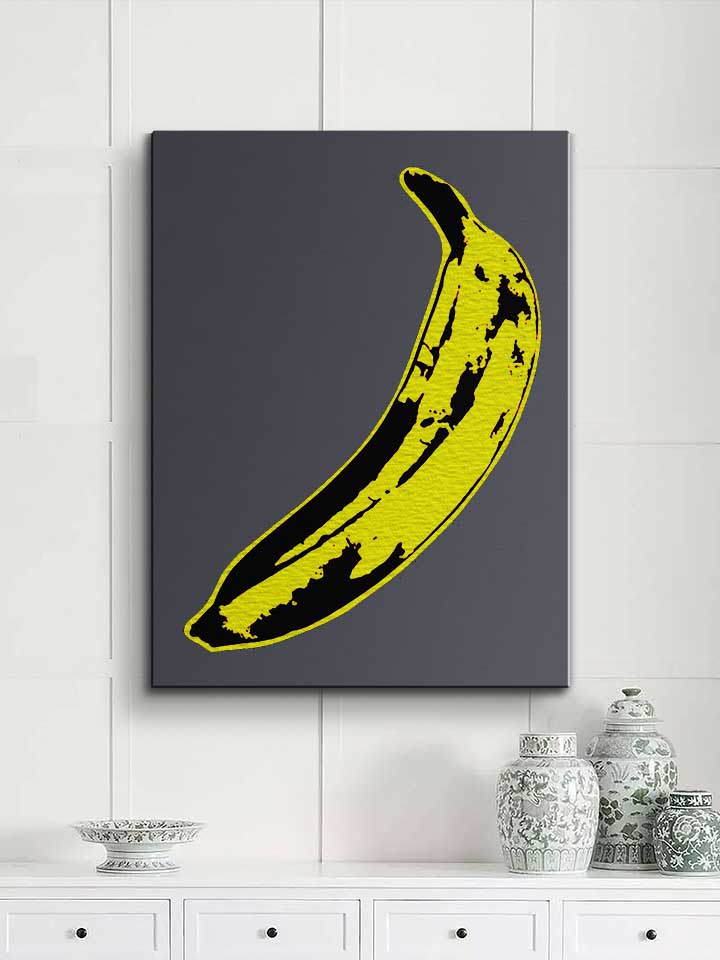 banana-warhol-leinwand dunkelgrau 2