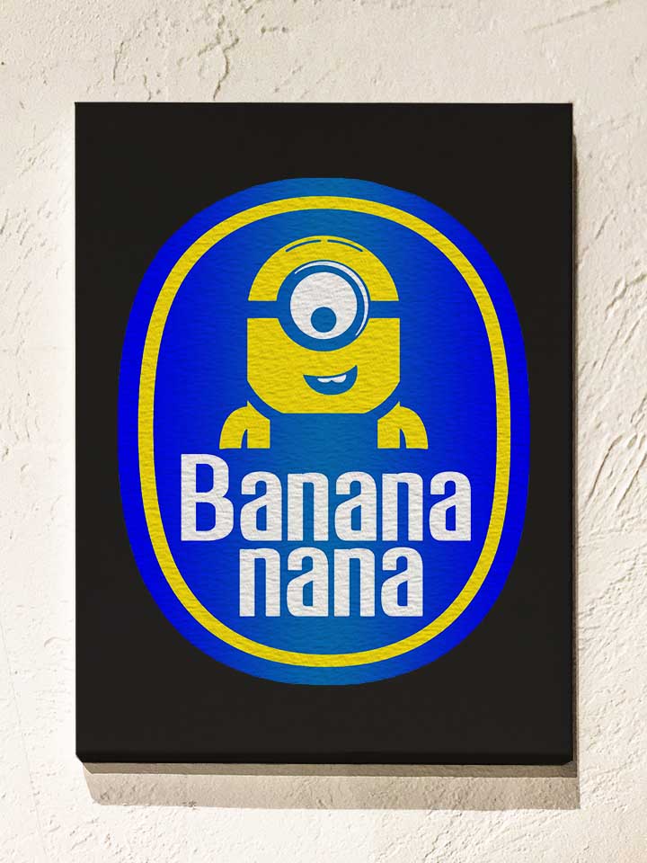 banananana-leinwand schwarz 1