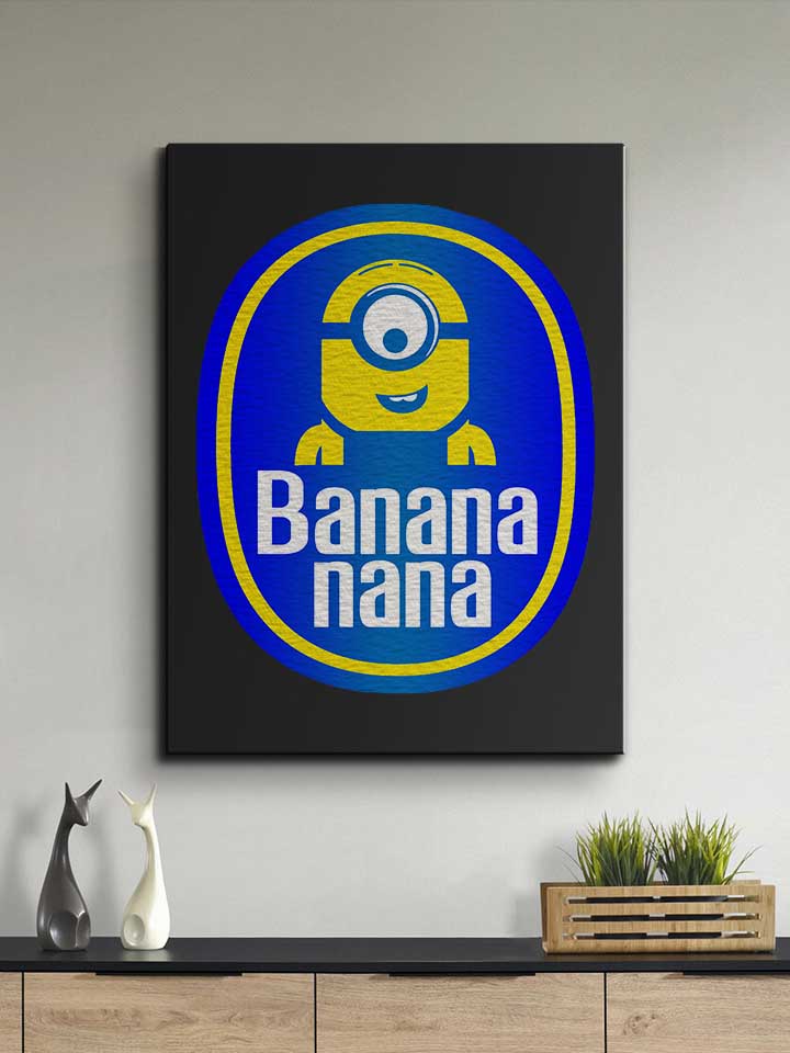 banananana-leinwand schwarz 2