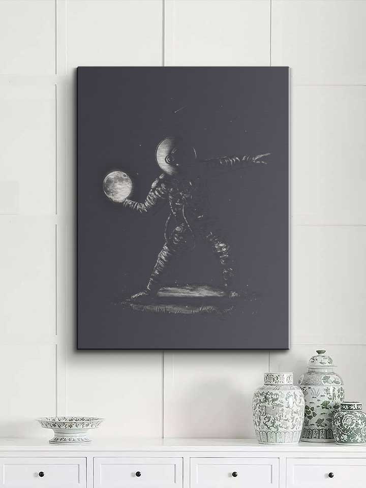 banksy-astronaut-moon-leinwand dunkelgrau 2