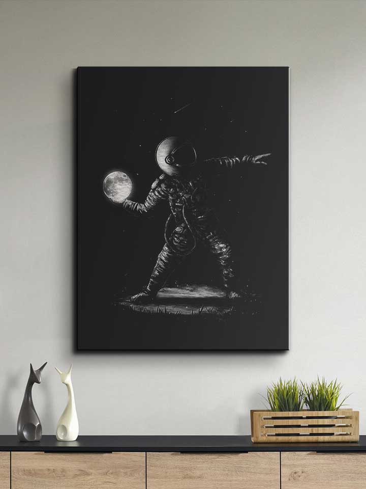 banksy-astronaut-moon-leinwand schwarz 2