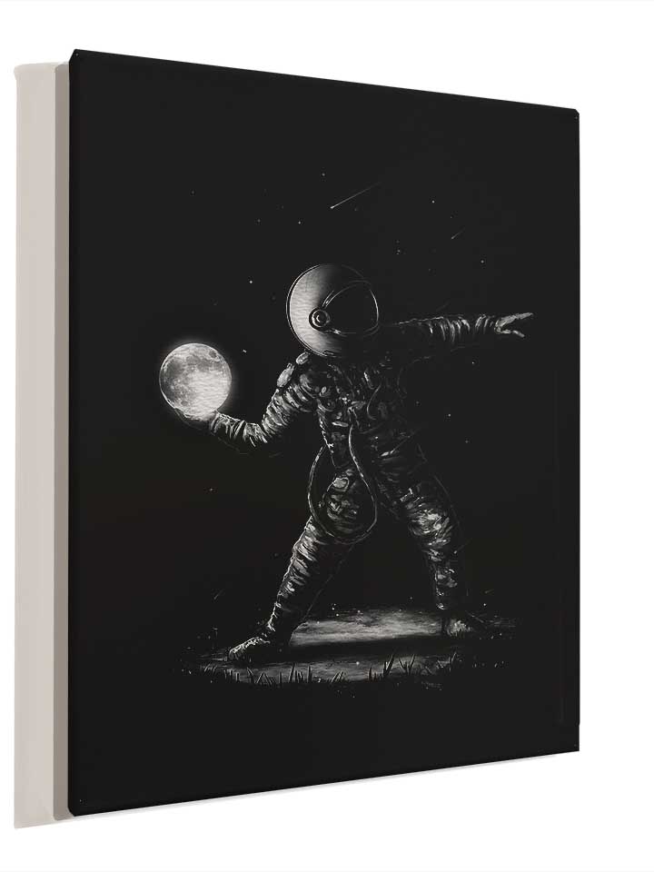 banksy-astronaut-moon-leinwand schwarz 4