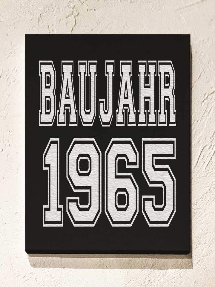 Baujahr 1965 Leinwand schwarz 30x40 cm