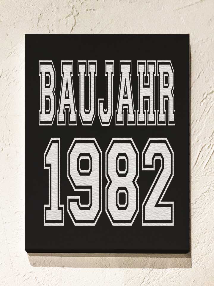 Baujahr 1982 Leinwand schwarz 30x40 cm