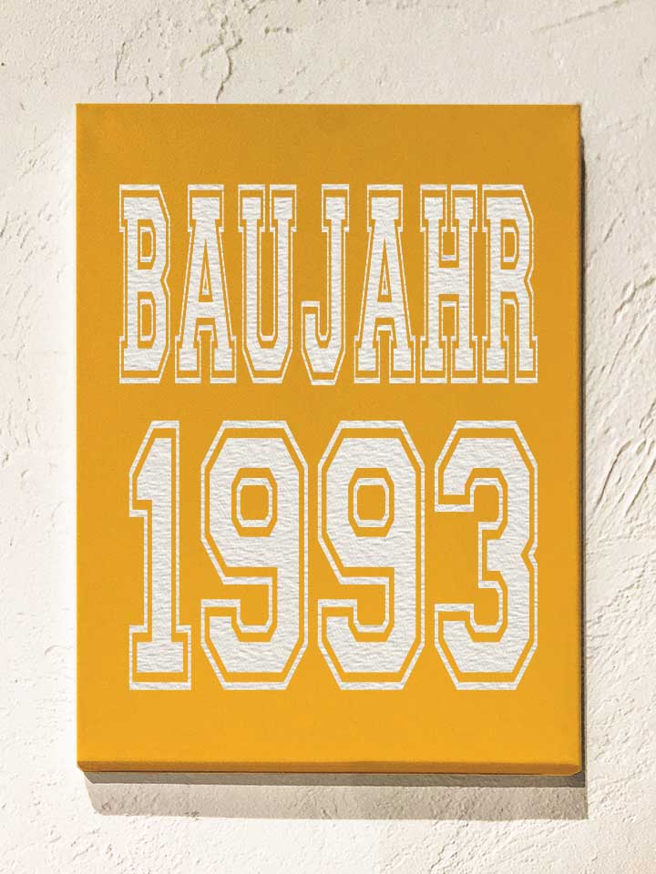 Baujahr 1993 Leinwand gelb 30x40 cm