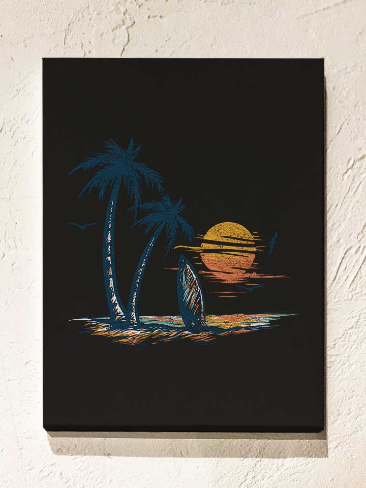 Beach Living Light Leinwand schwarz 30x40 cm