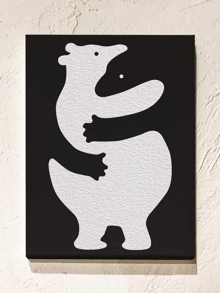 bear-huggers-leinwand schwarz 1