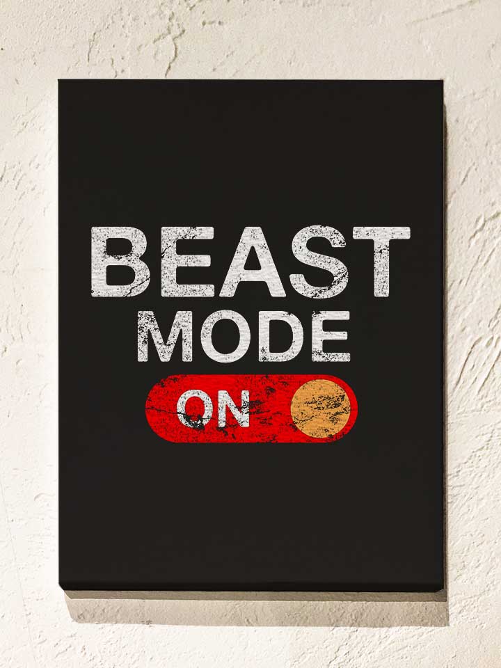 beast-mode-on-vintage-leinwand schwarz 1