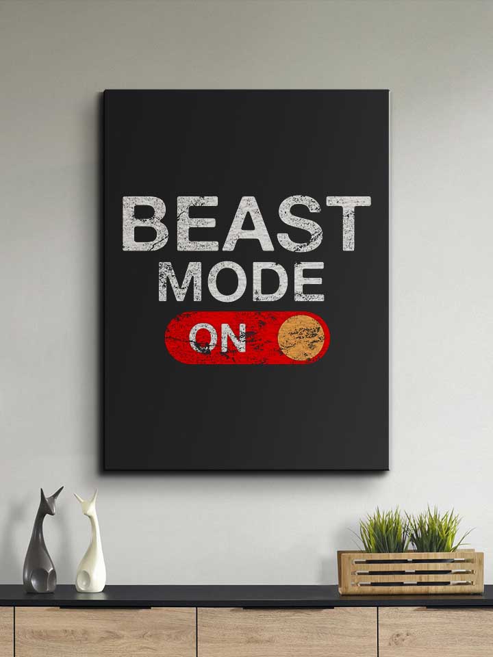 beast-mode-on-vintage-leinwand schwarz 2