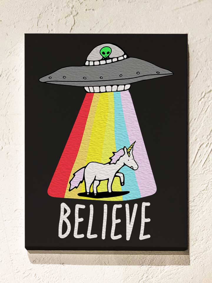 believe-ufo-unicorn-leinwand schwarz 1