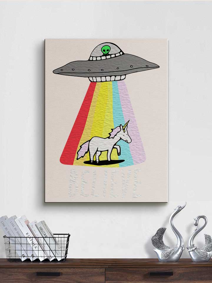 believe-ufo-unicorn-leinwand weiss 2