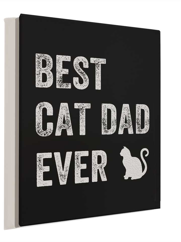 best-cat-dad-ever-leinwand schwarz 4