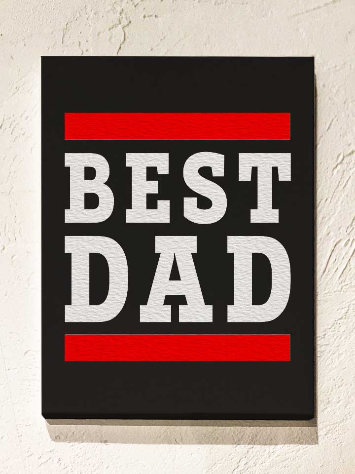 best-dad-leinwand schwarz 1