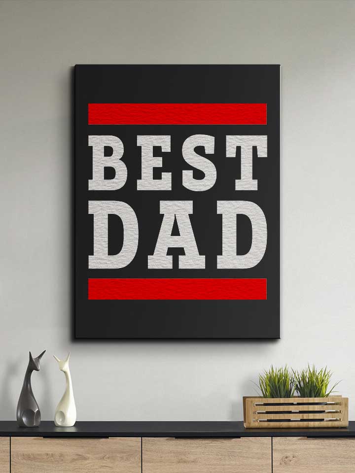 best-dad-leinwand schwarz 2