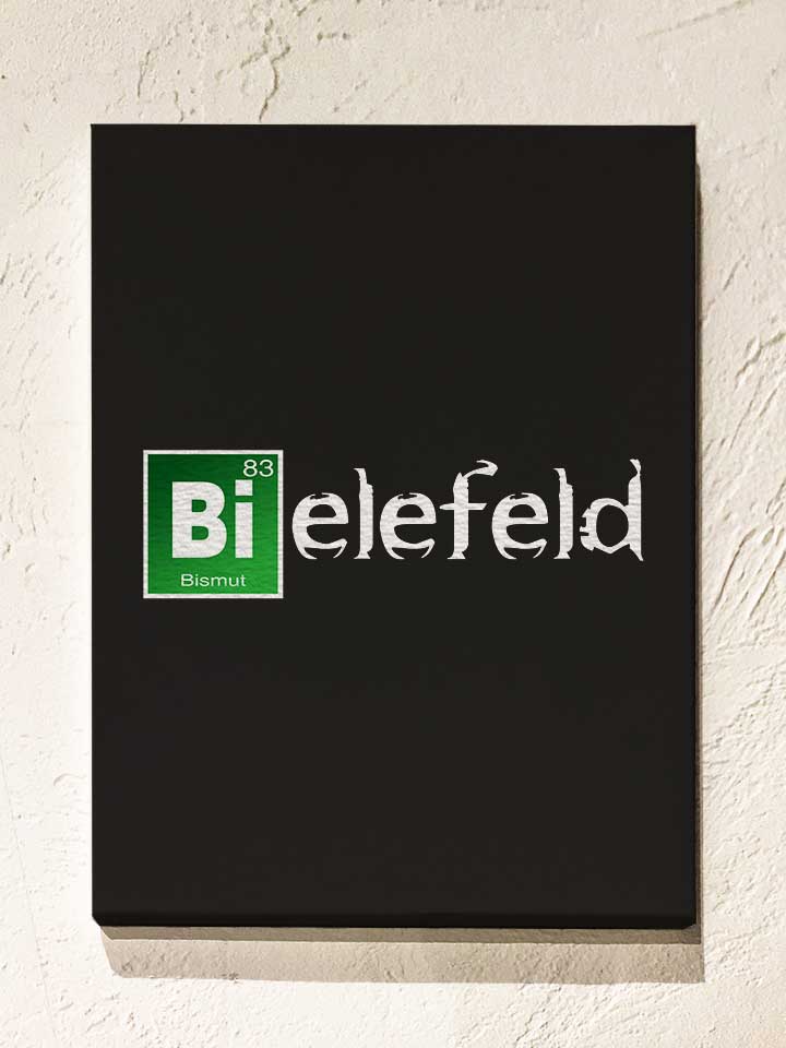 Bielefeld Leinwand schwarz 30x40 cm