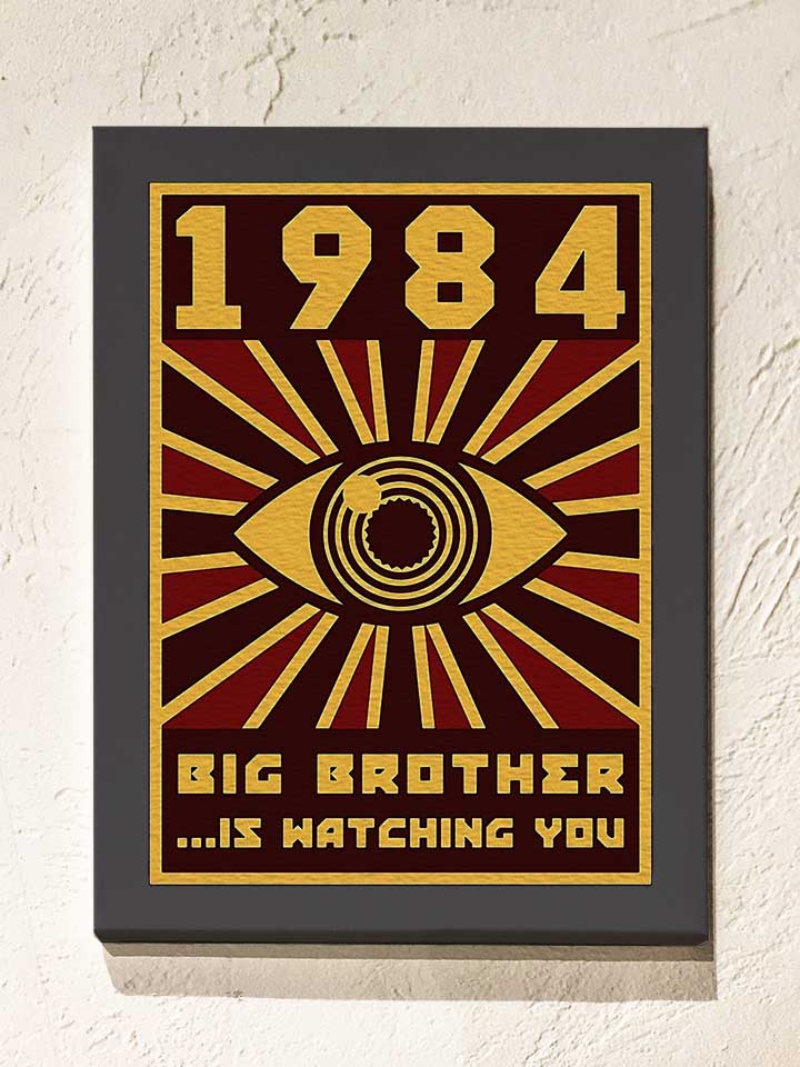big-brother-1984-leinwand dunkelgrau 1