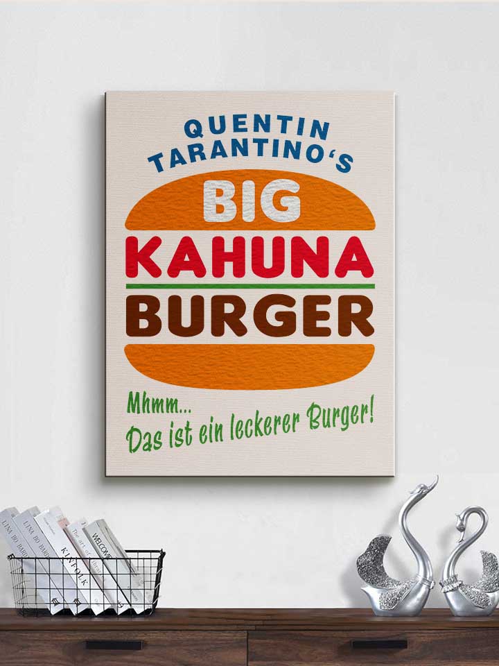 big-kahuna-burger-tarantino-leinwand weiss 2