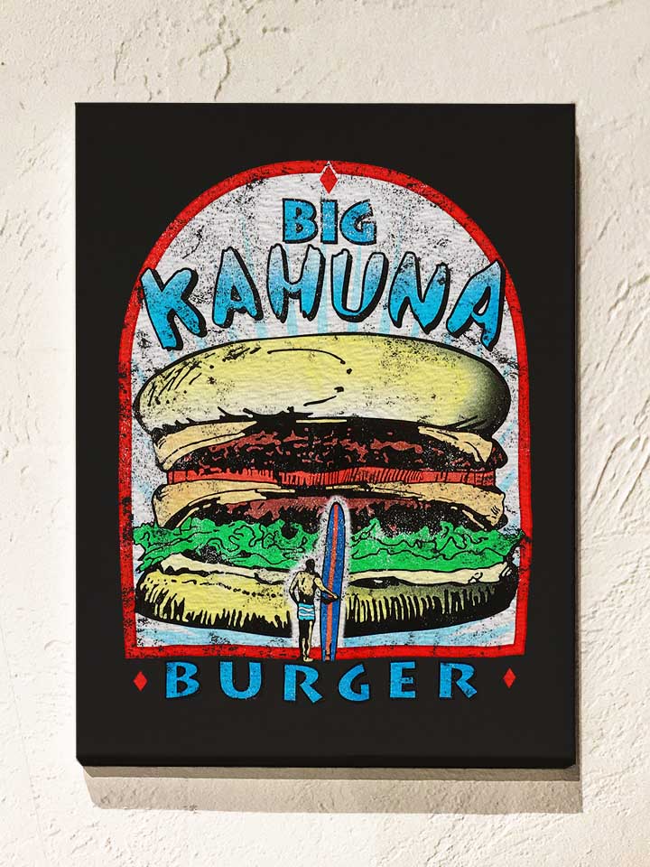 big-kahuna-burger-vintage-leinwand schwarz 1