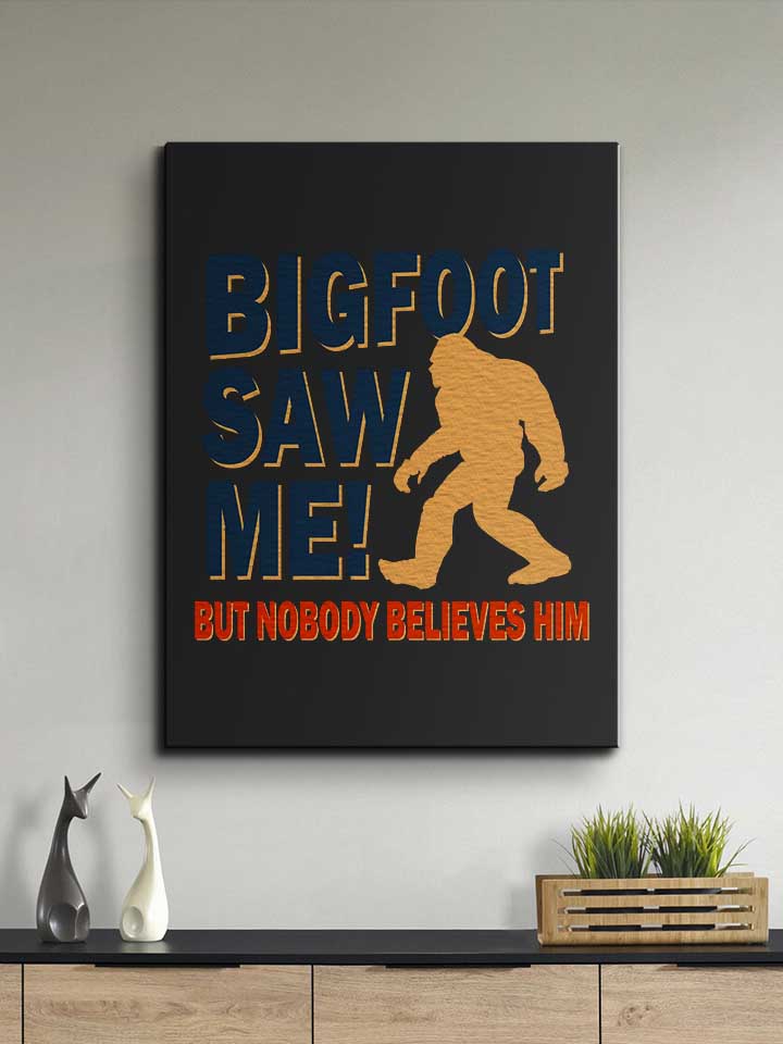 bigfoot-saw-me-leinwand schwarz 2
