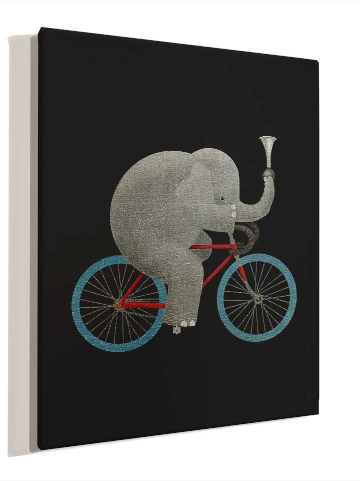 bike-elephant-leinwand schwarz 4