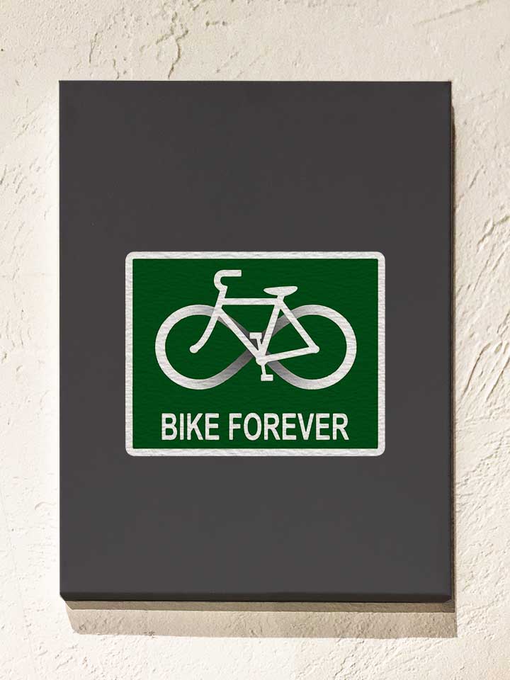 bike-forever-leinwand dunkelgrau 1