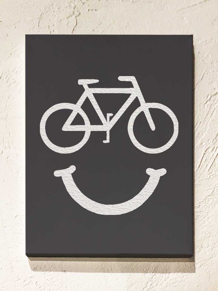 bike-smile-02-leinwand dunkelgrau 1