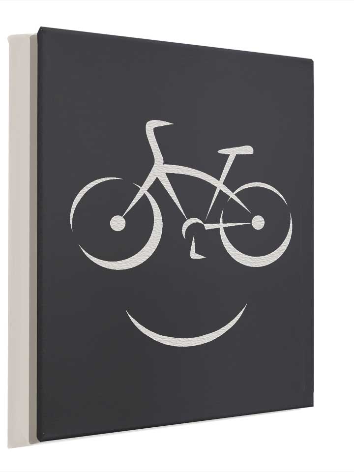 bike-smile-leinwand dunkelgrau 4